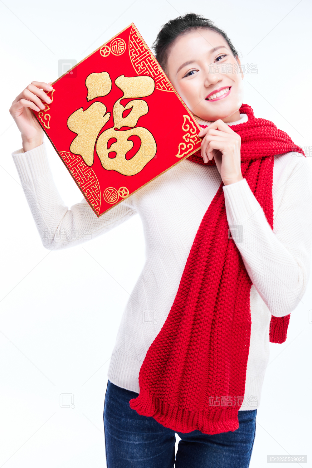 中国新年女生肖像