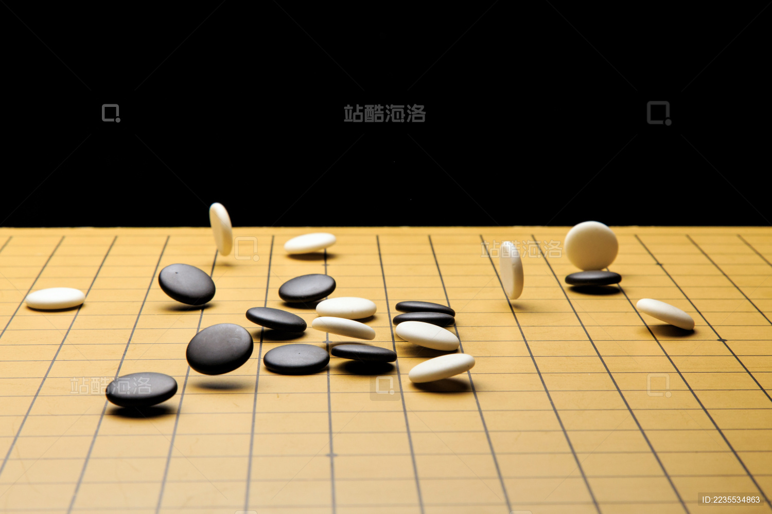 创意拍摄围棋