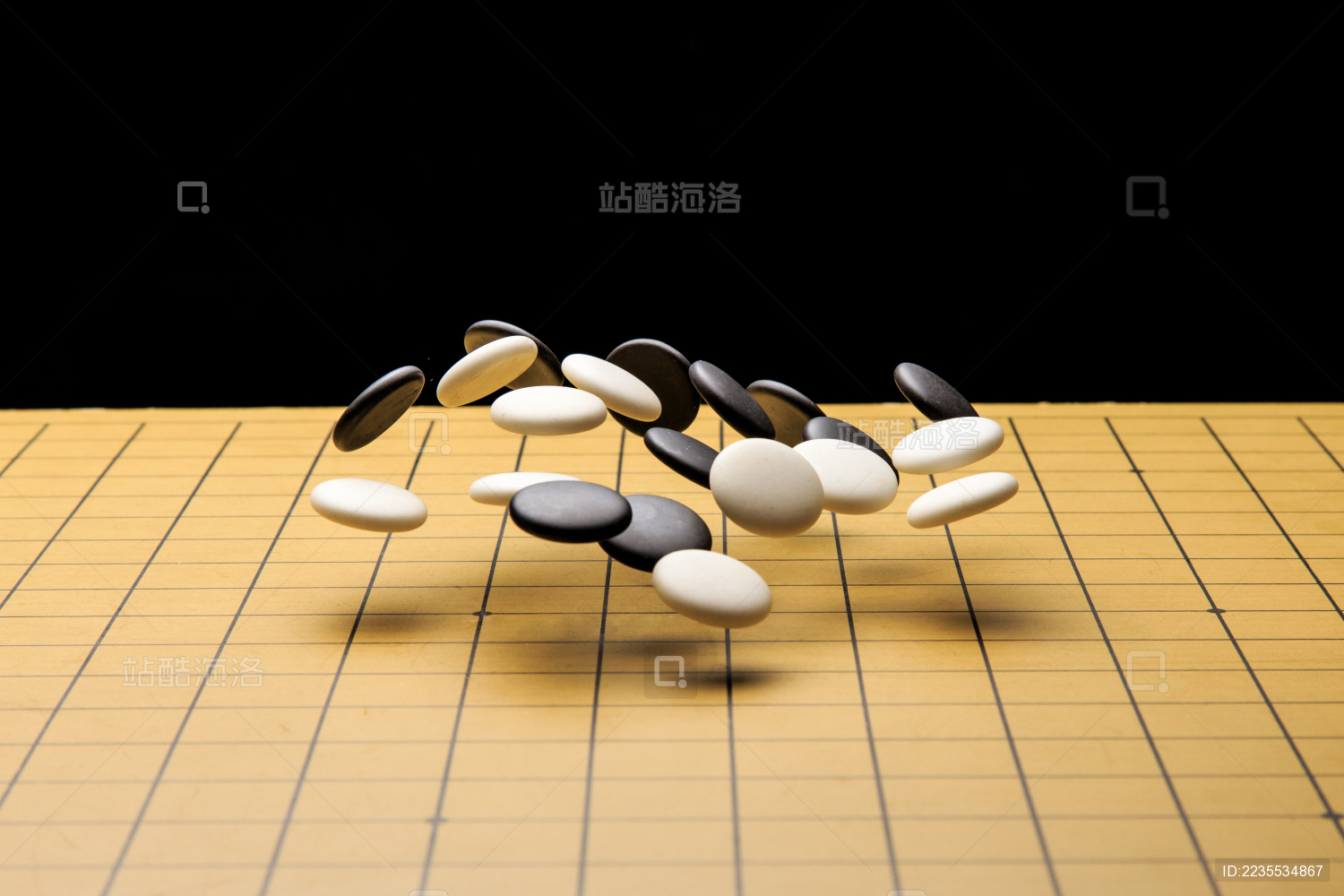 创意拍摄围棋