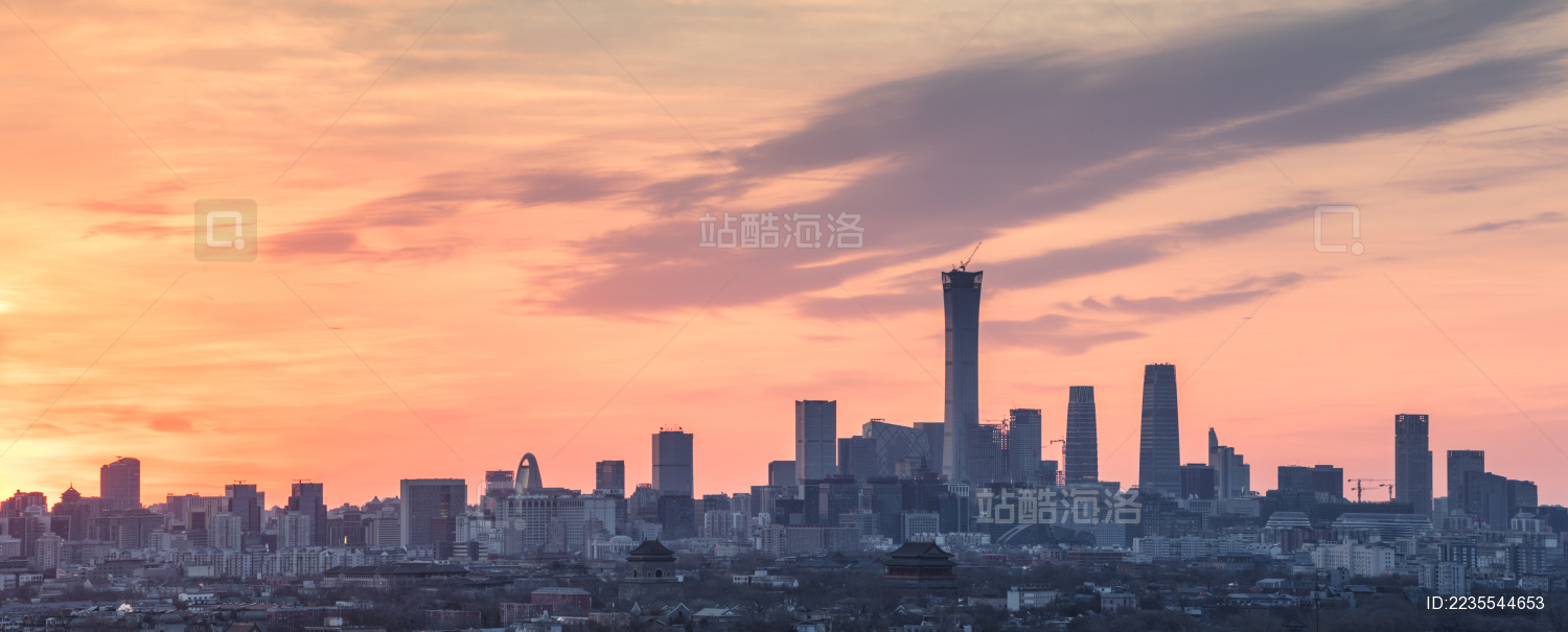 北京国贸CBD朝霞