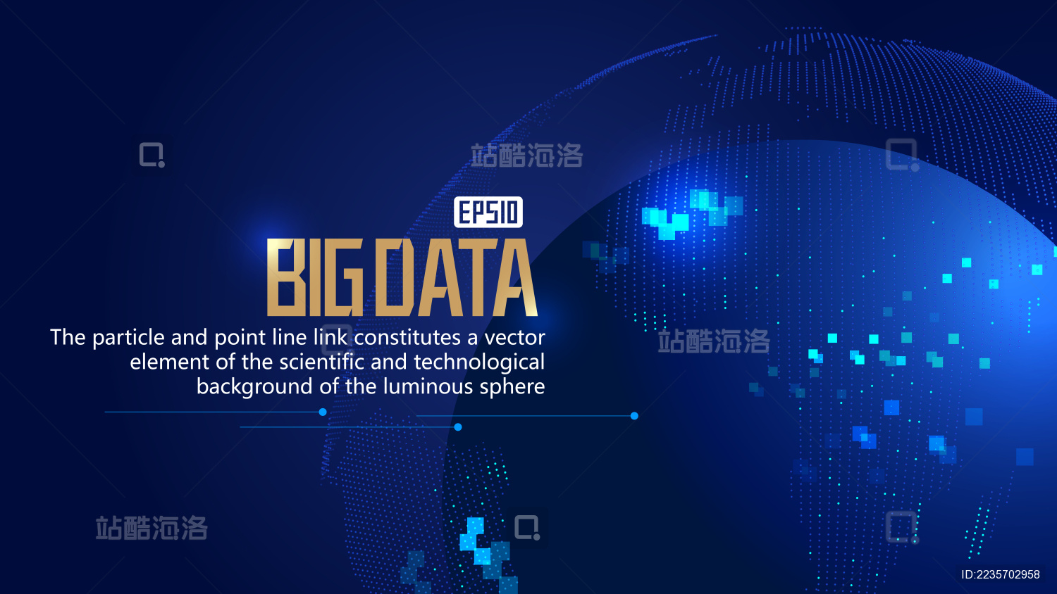 点构图三维地球 全球化、国际化互联网科技、大数据技术概念。