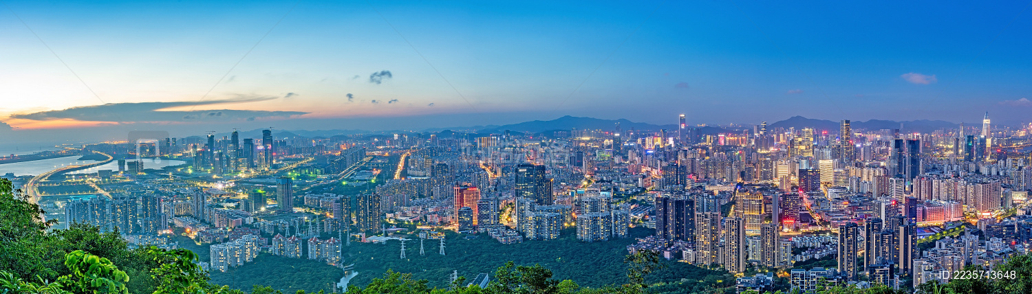 深圳前海湾和后海CBD夜景全景图_站酷海洛_正版图片_视频_字体_音乐素材交易平台_站酷旗下品牌