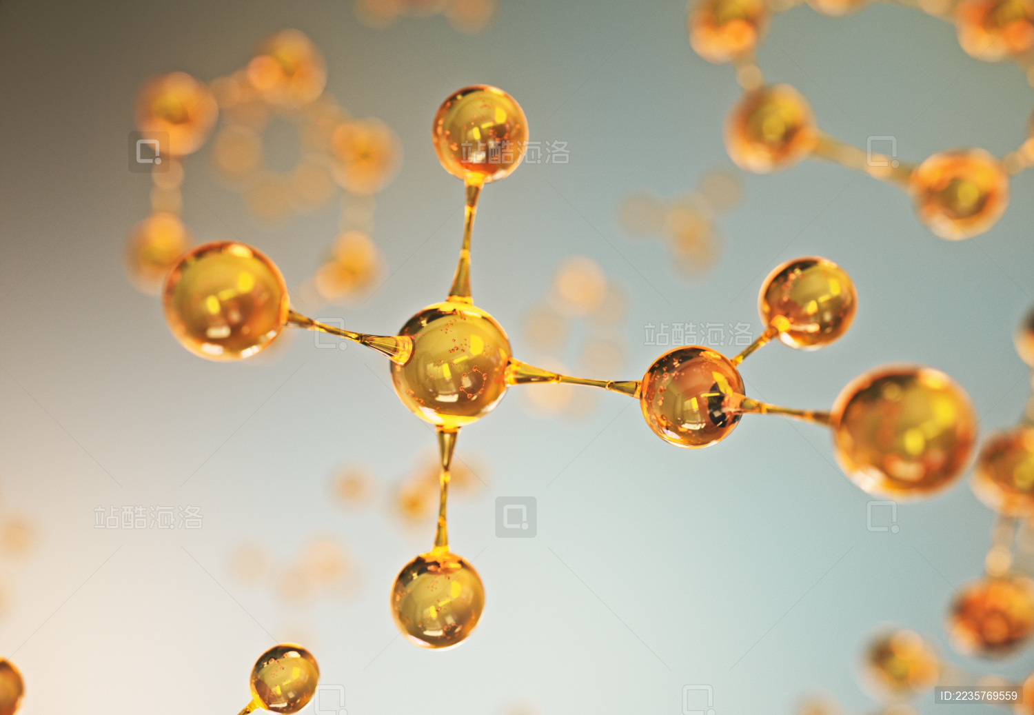 微观的分子结构模型