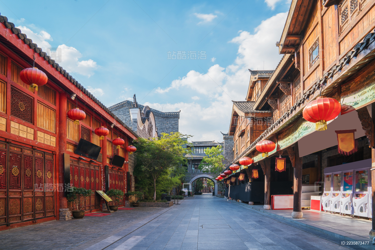 美丽的港口城市江阴及城市建筑