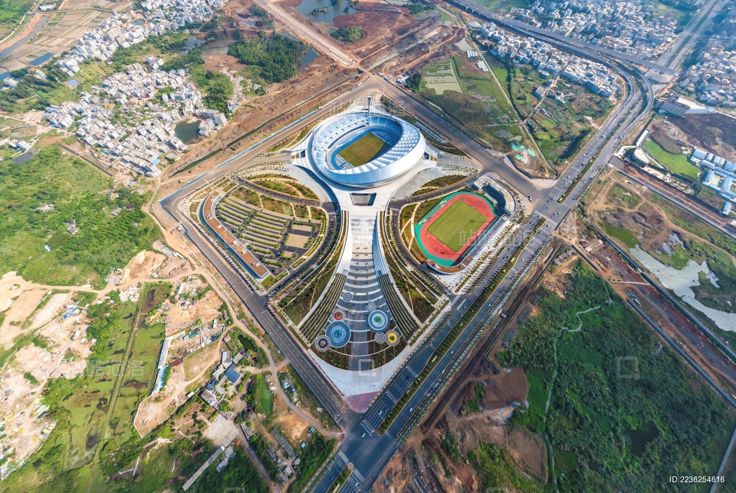 Haikou Wuyuanhe Culture and Sports Park is the Biggest Stadium in Hainan Province of China