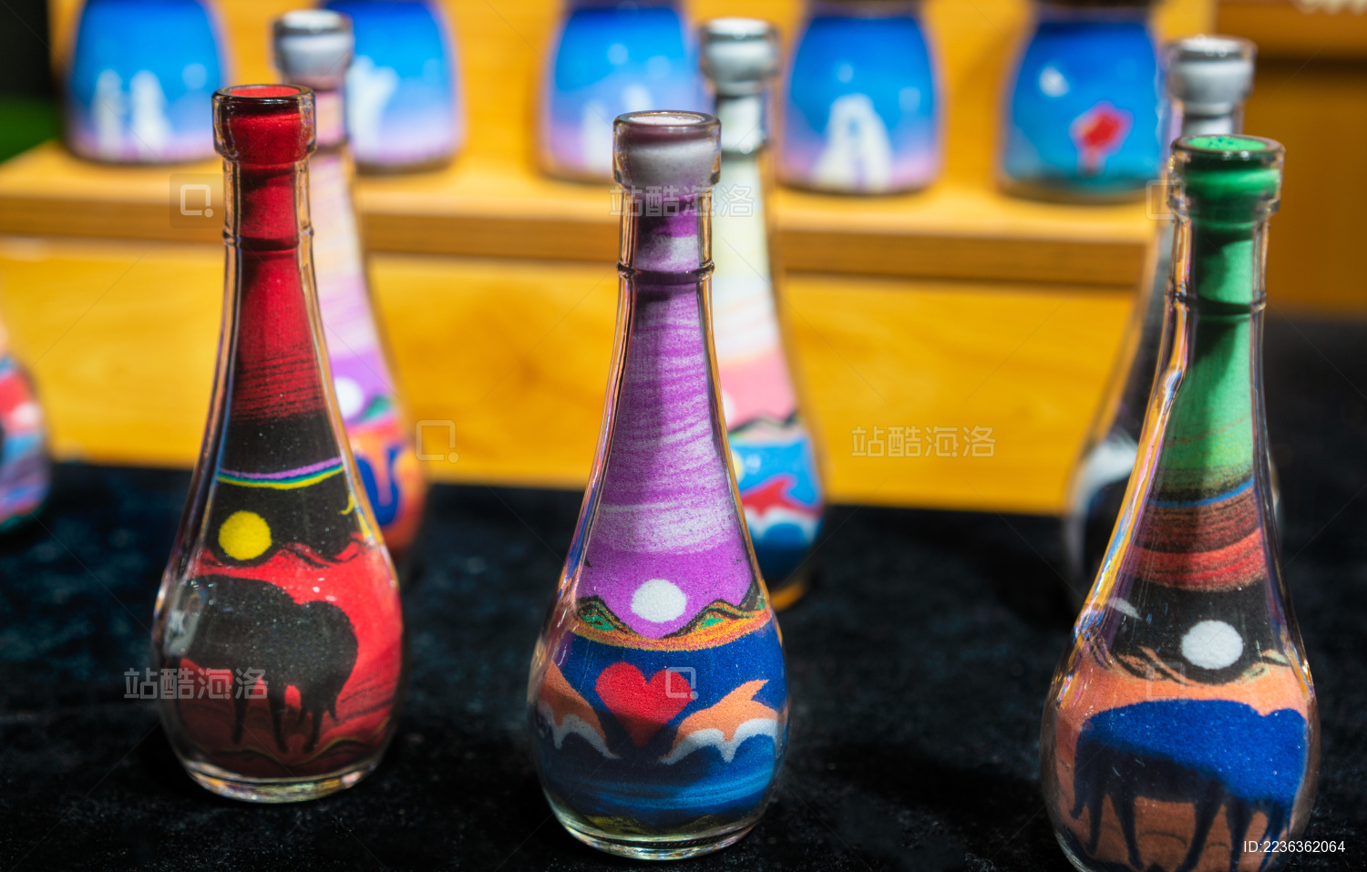 阿拉伯3D沙画瓶