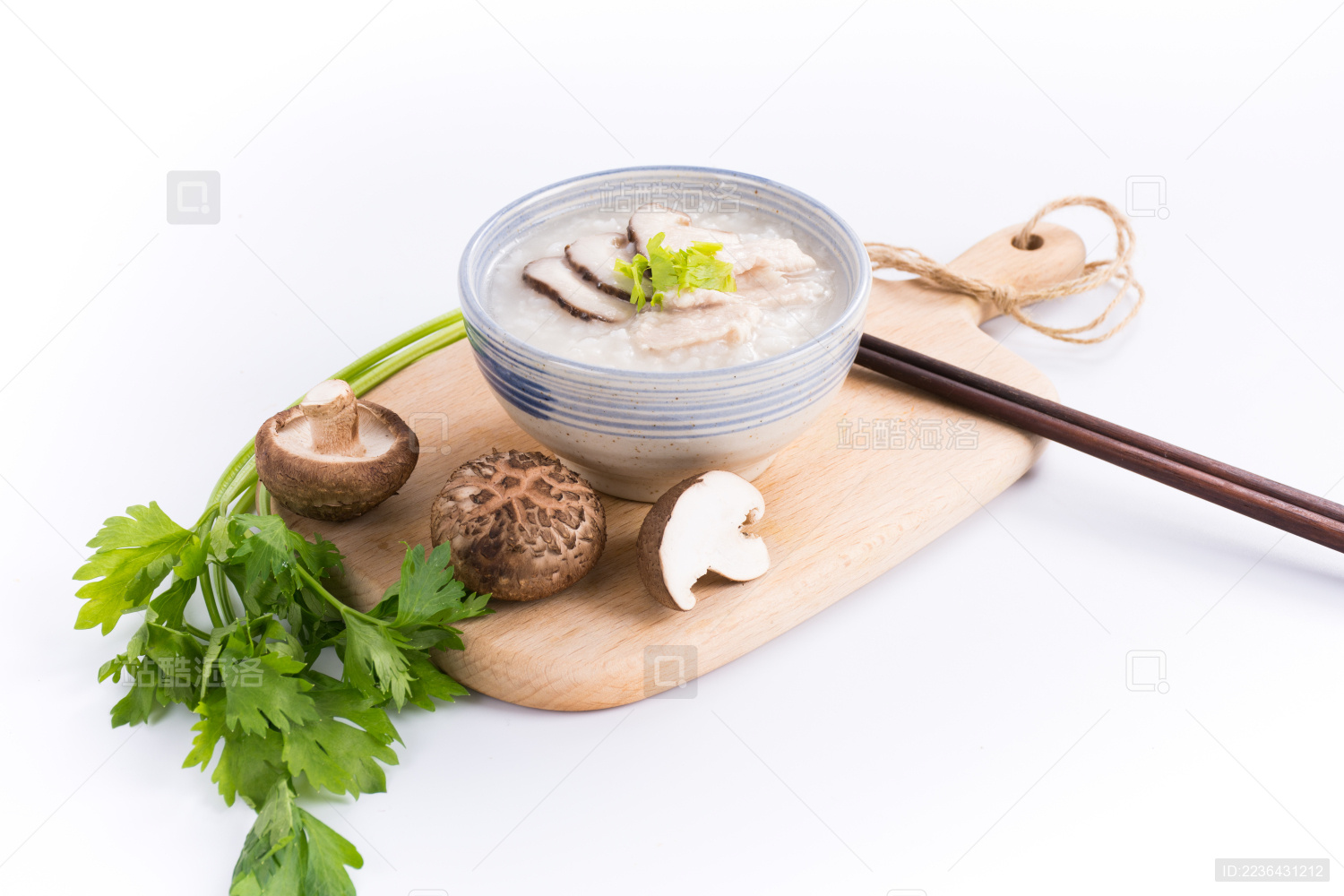 一碗香菇瘦肉粥