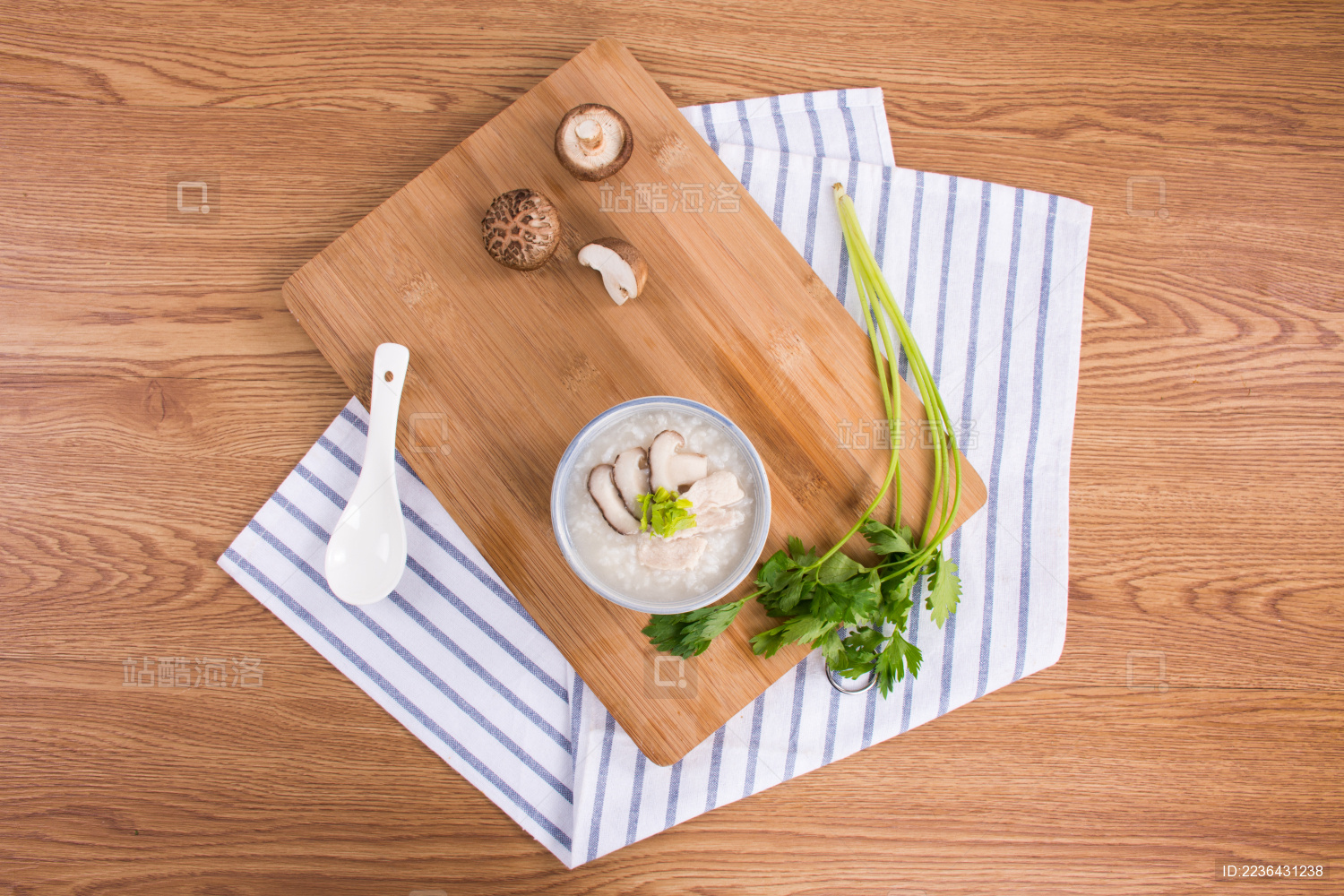 一碗香菇瘦肉粥