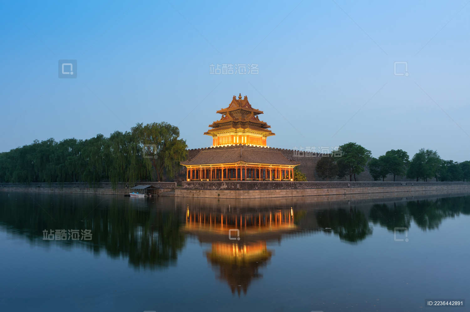 北京故宫角楼夜景