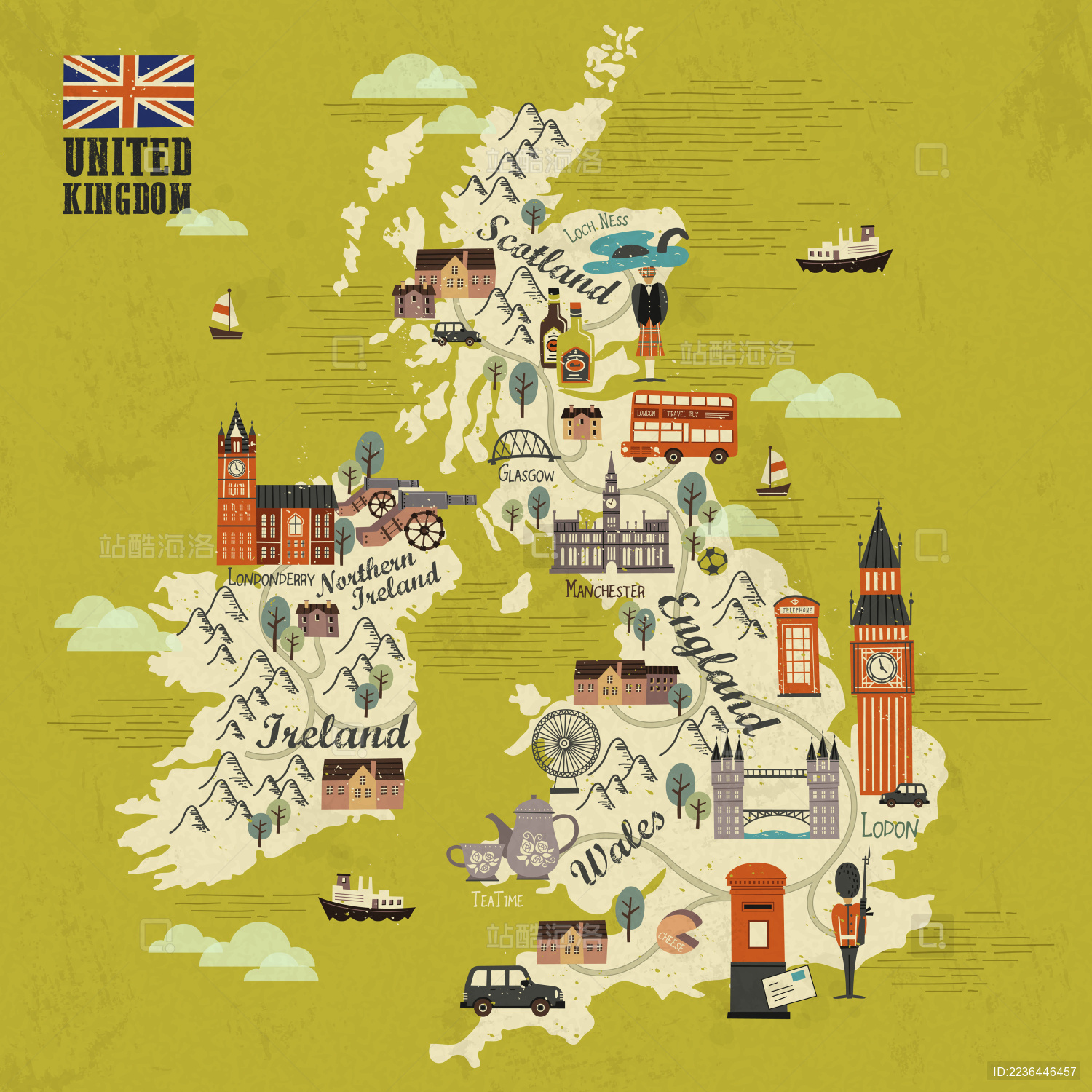 英国地图高清全图_英国地图简笔画_微信公众号文章