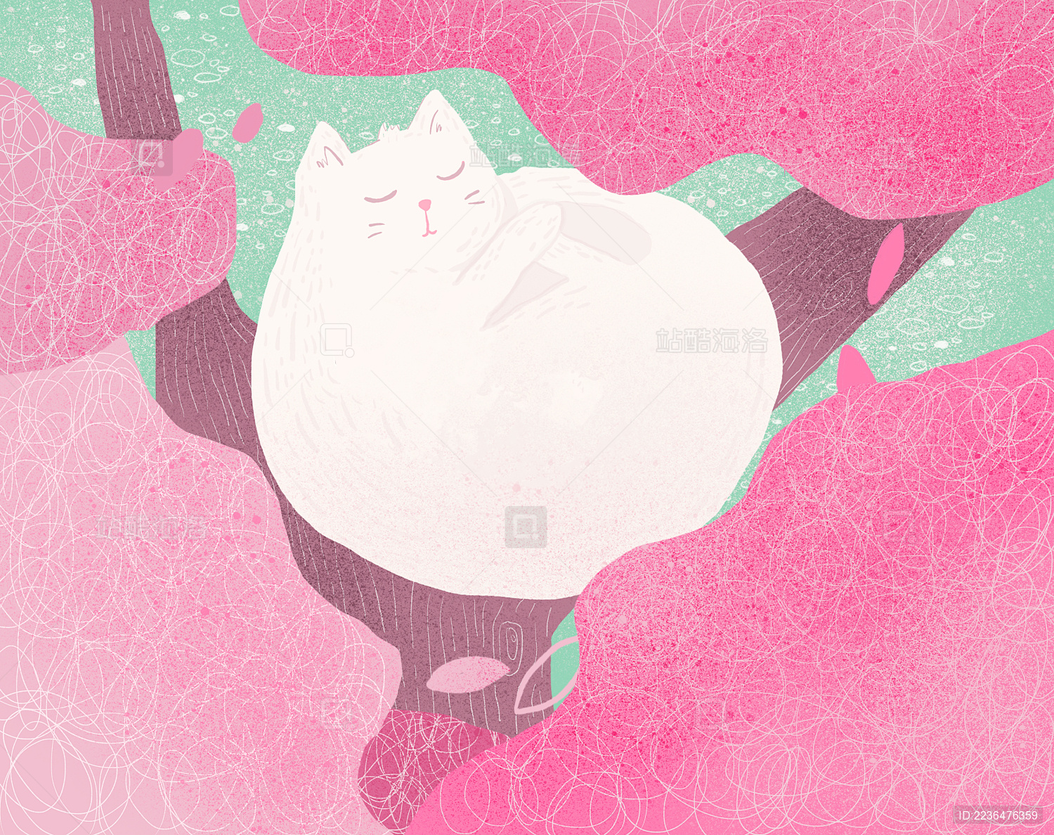 猫咪在树上休息