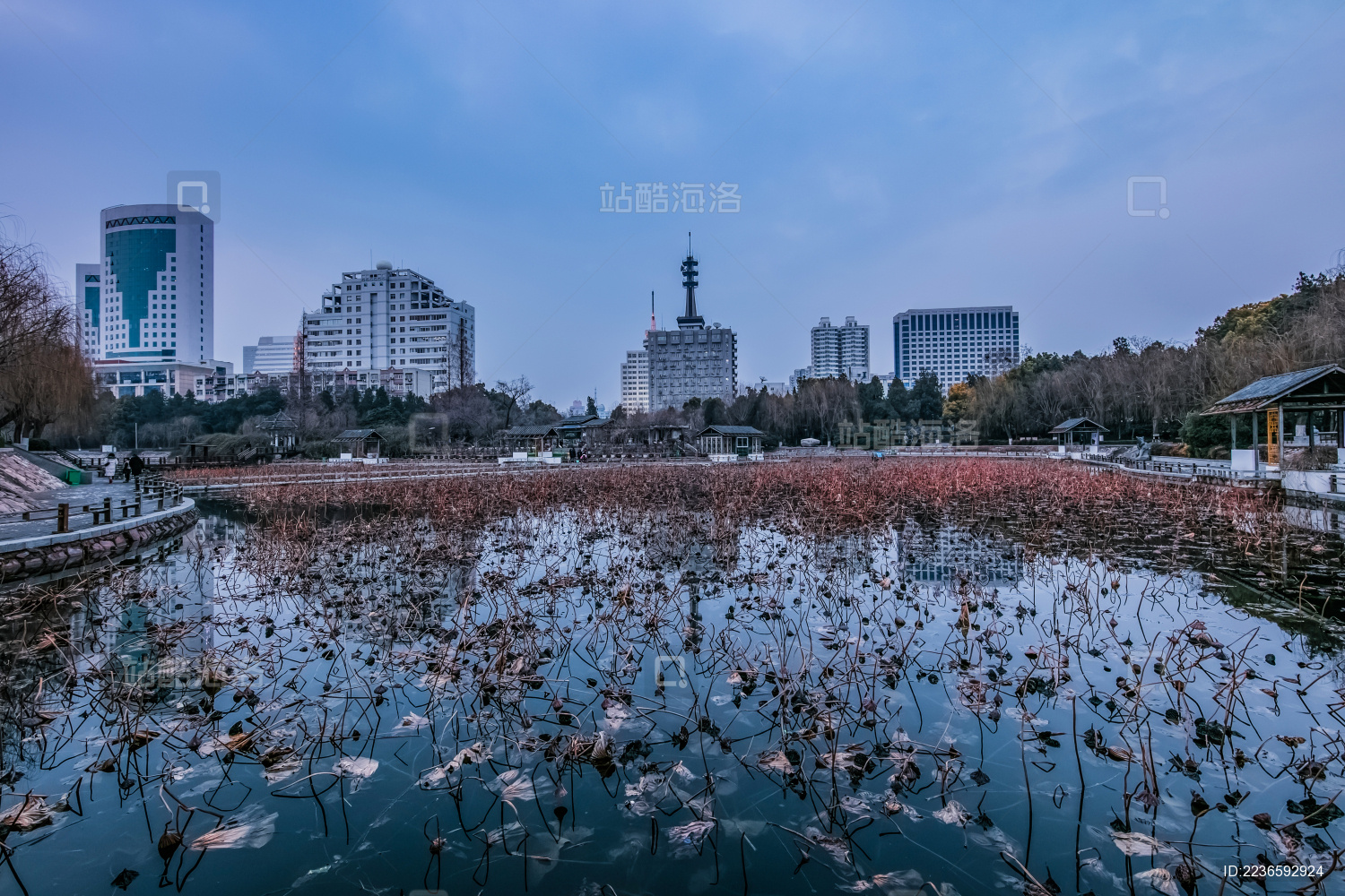 河南省郑州市人民公园环境建筑景观 