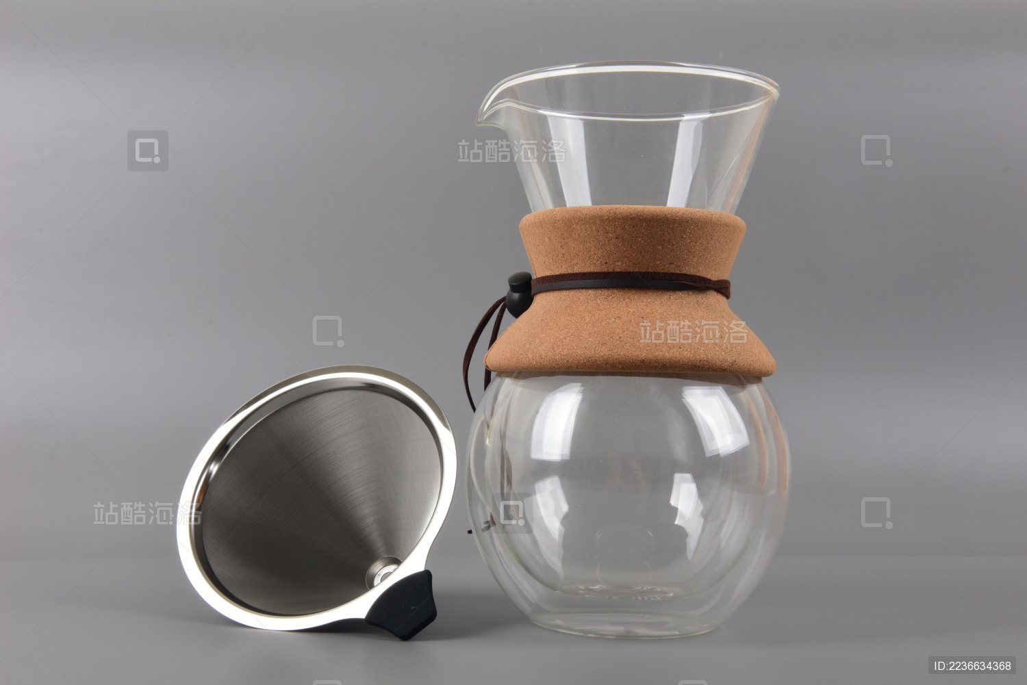 滴滤式玻璃手冲咖啡分享壶