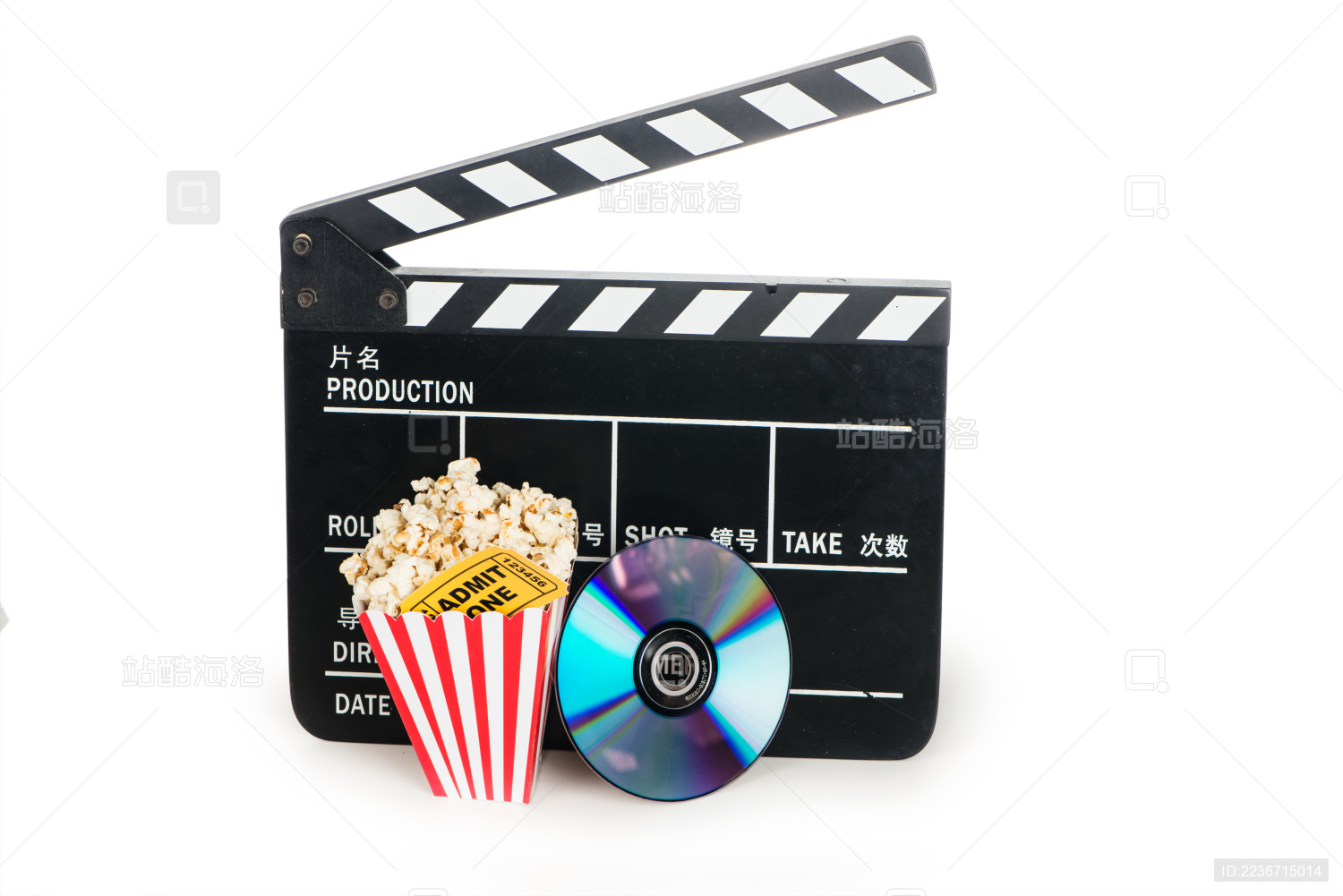 电影票爆米花的组合