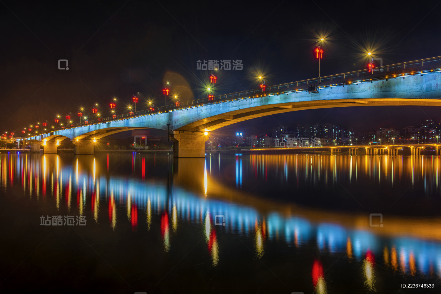 中国广东惠州东江惠州大桥夜景