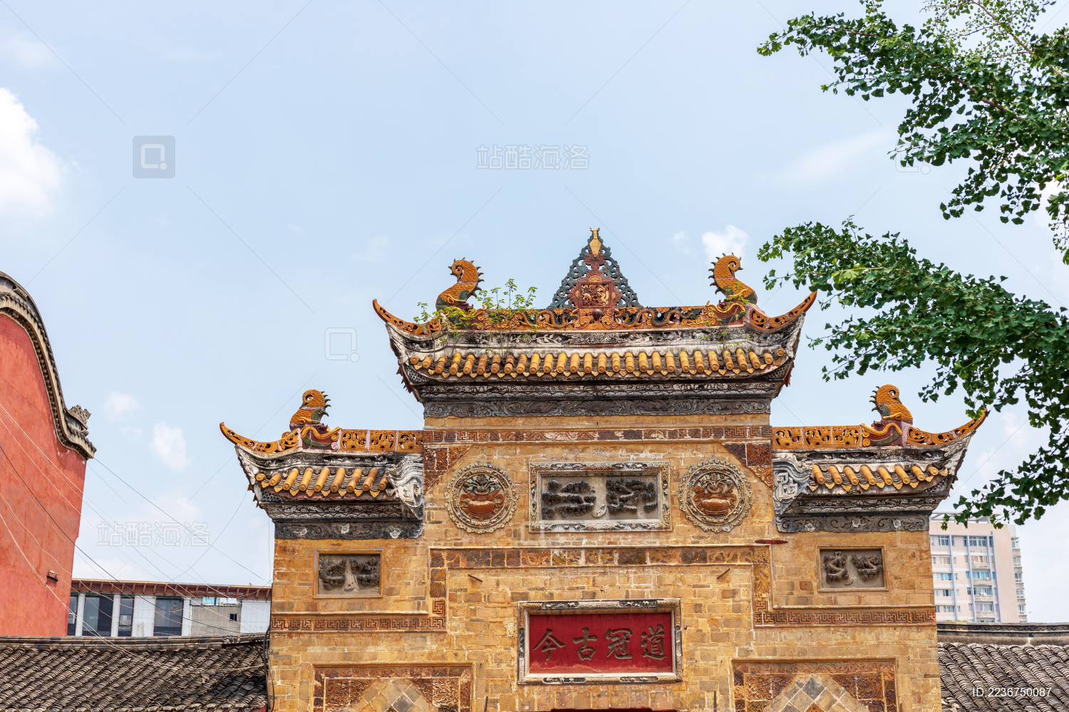 中国四川省德阳市文庙古式建筑