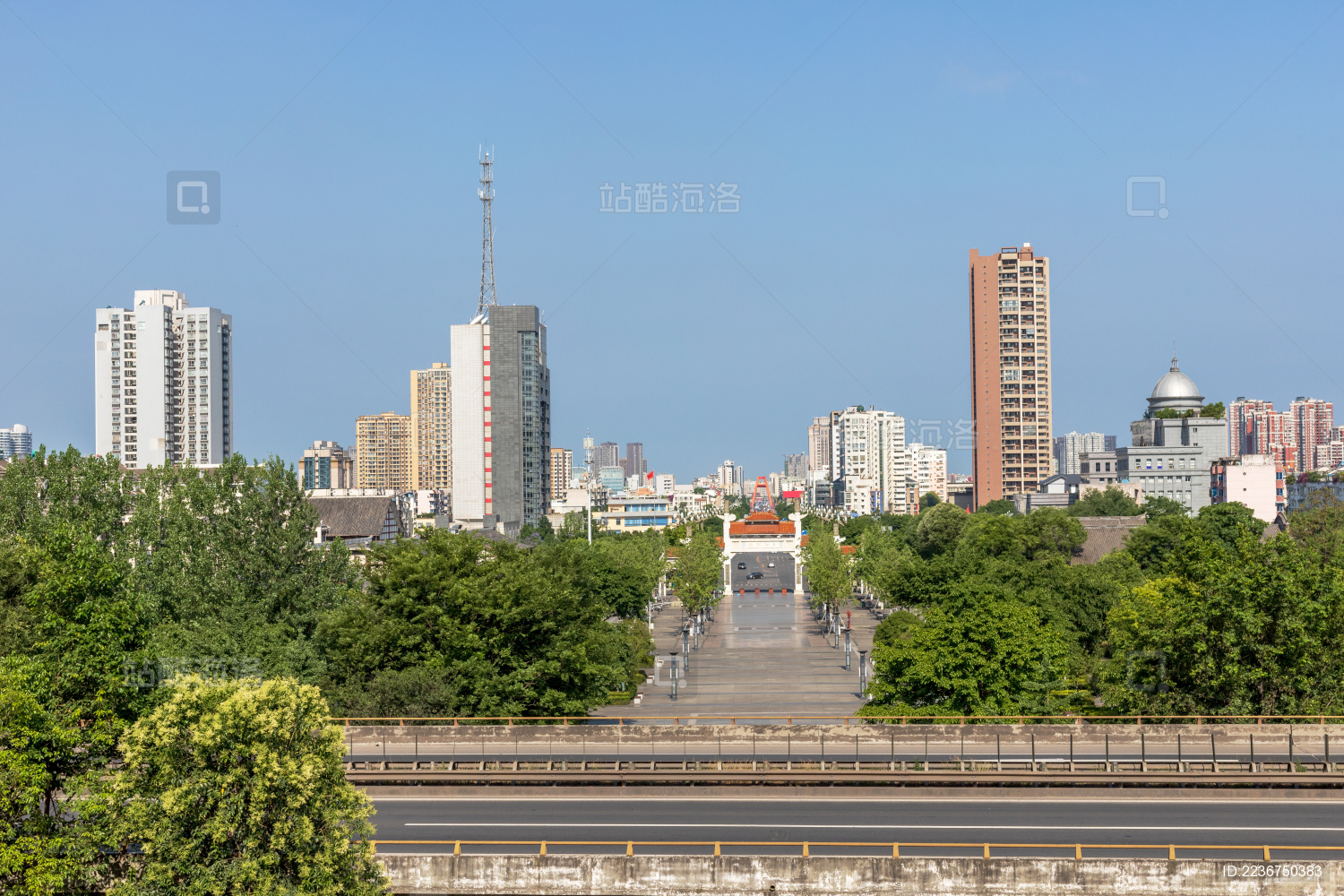 中国四川省德阳市城市景观