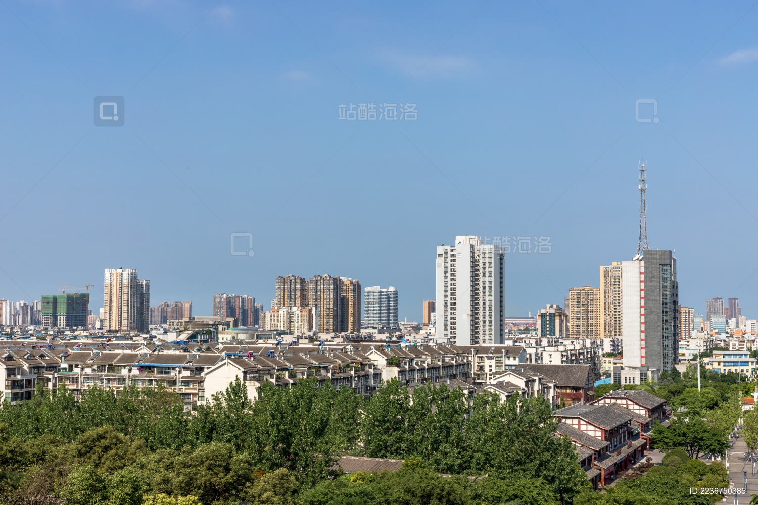 中国四川省德阳市城市景观