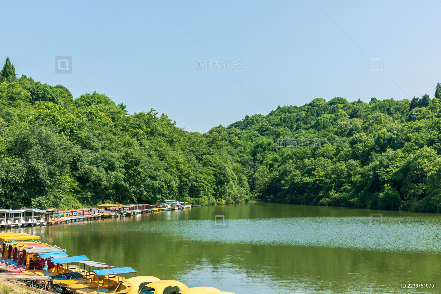 中国四川省德阳市东湖山公园的自然景色