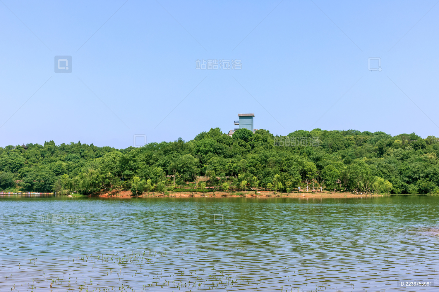 中国四川省德阳市东湖山公园自然景色