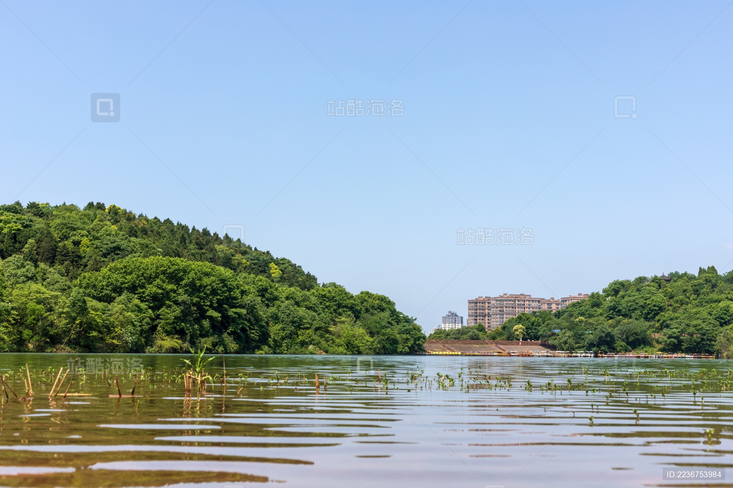 中国四川省德阳市东湖山公园自然景色