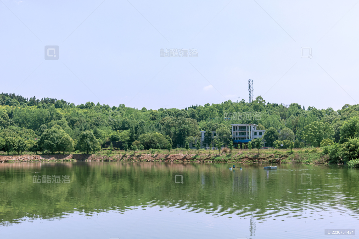 中国四川省德阳市东湖山公园自然景色