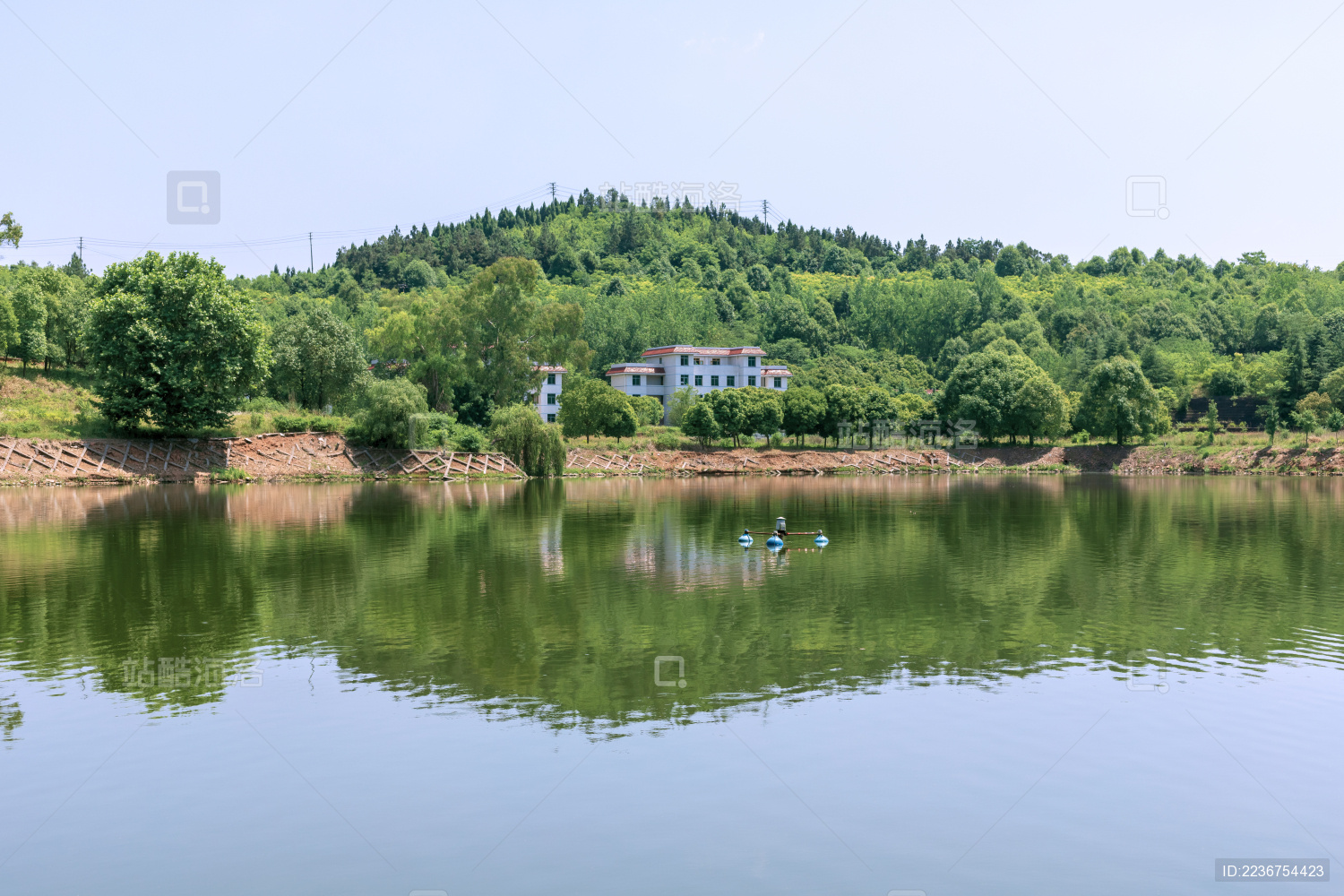 中国四川省德阳市东湖山公园自然景色