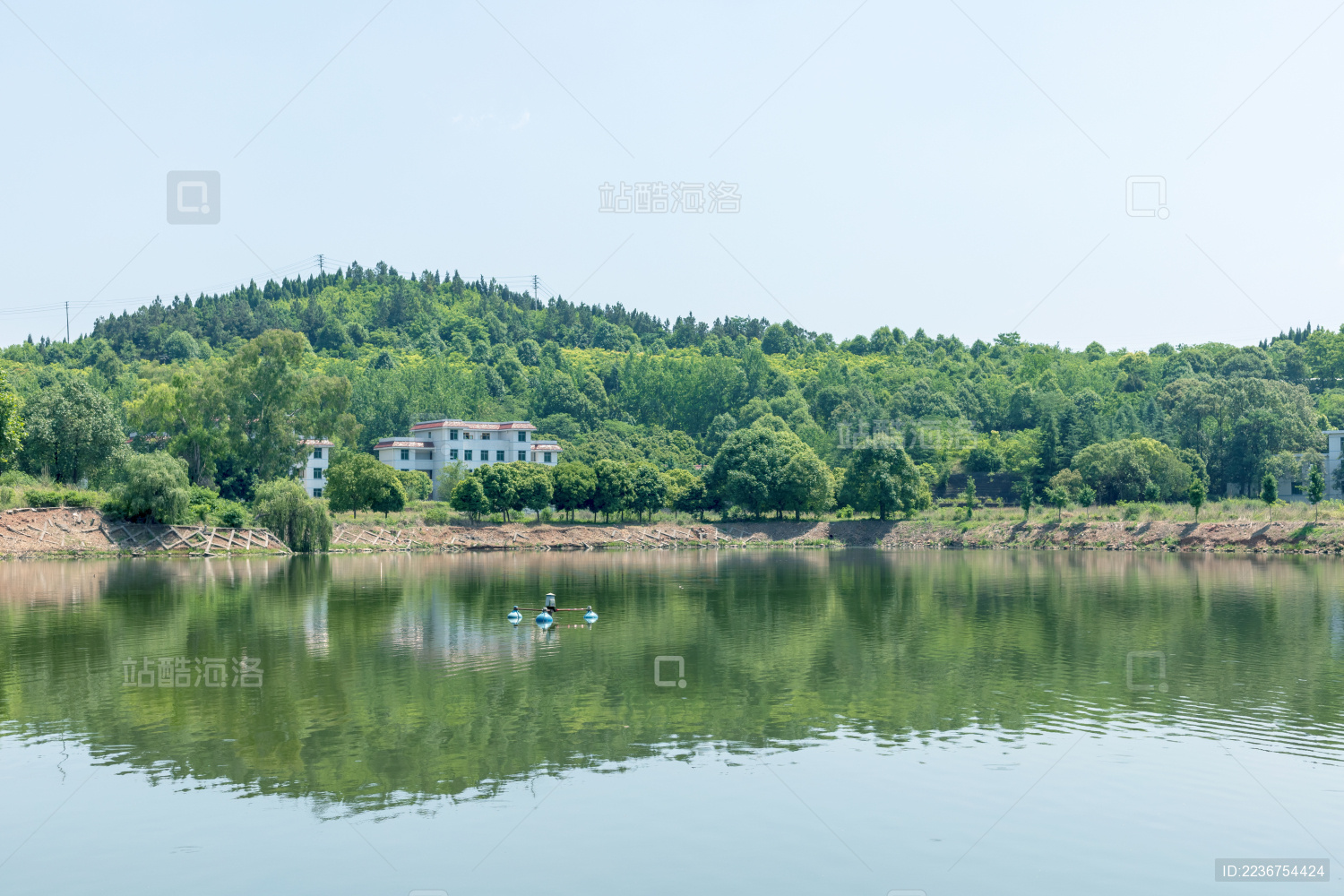 中国四川省德阳市东湖山公园自然景色
