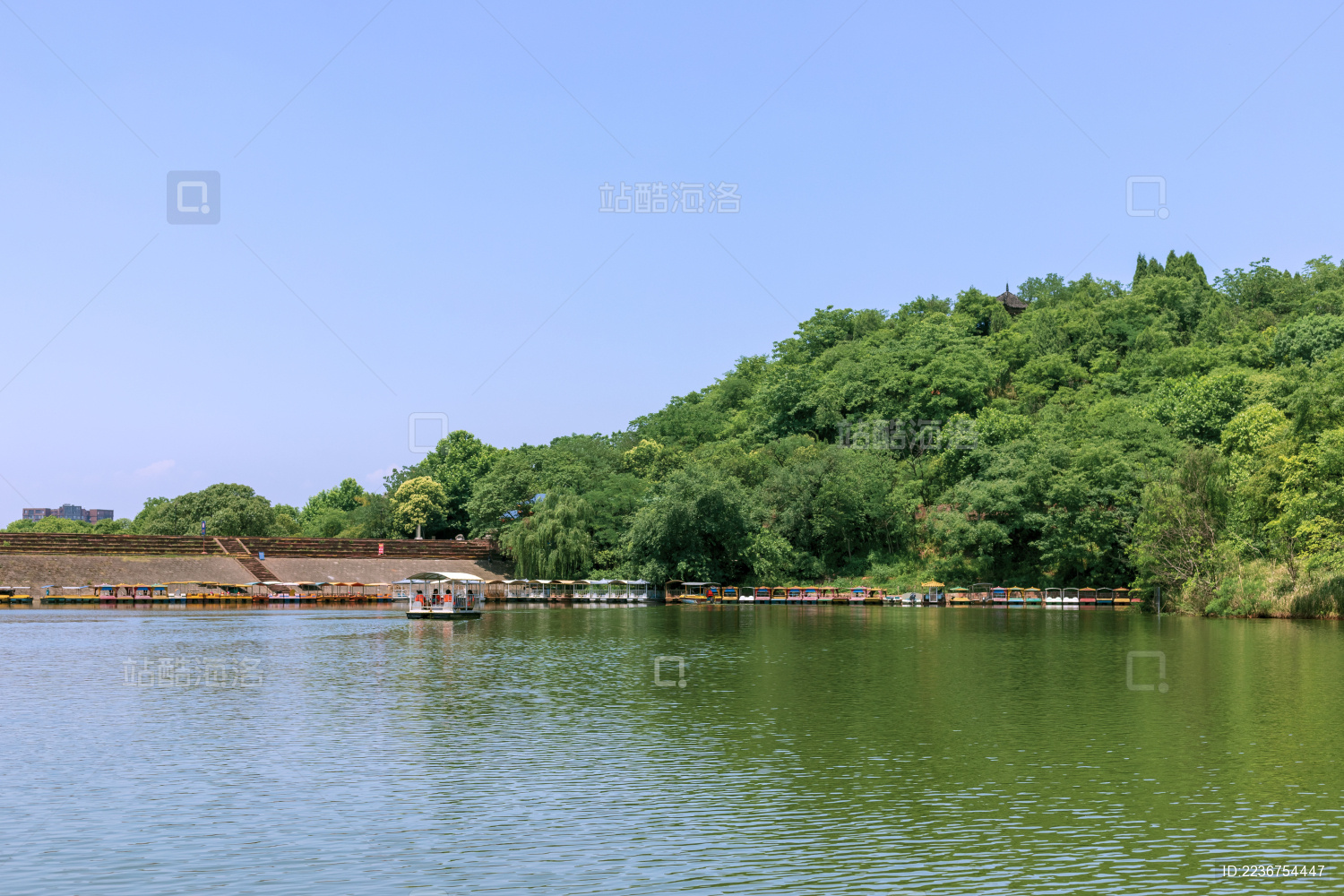 中国四川省德阳市东湖山公园自然景色