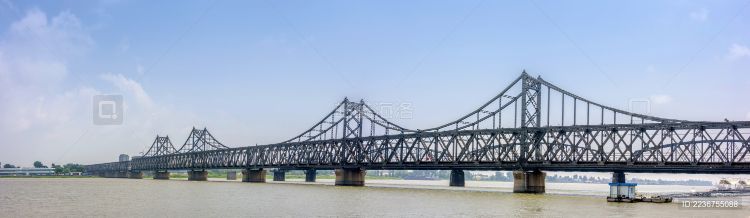 中国东北辽宁丹东鸭绿江断桥