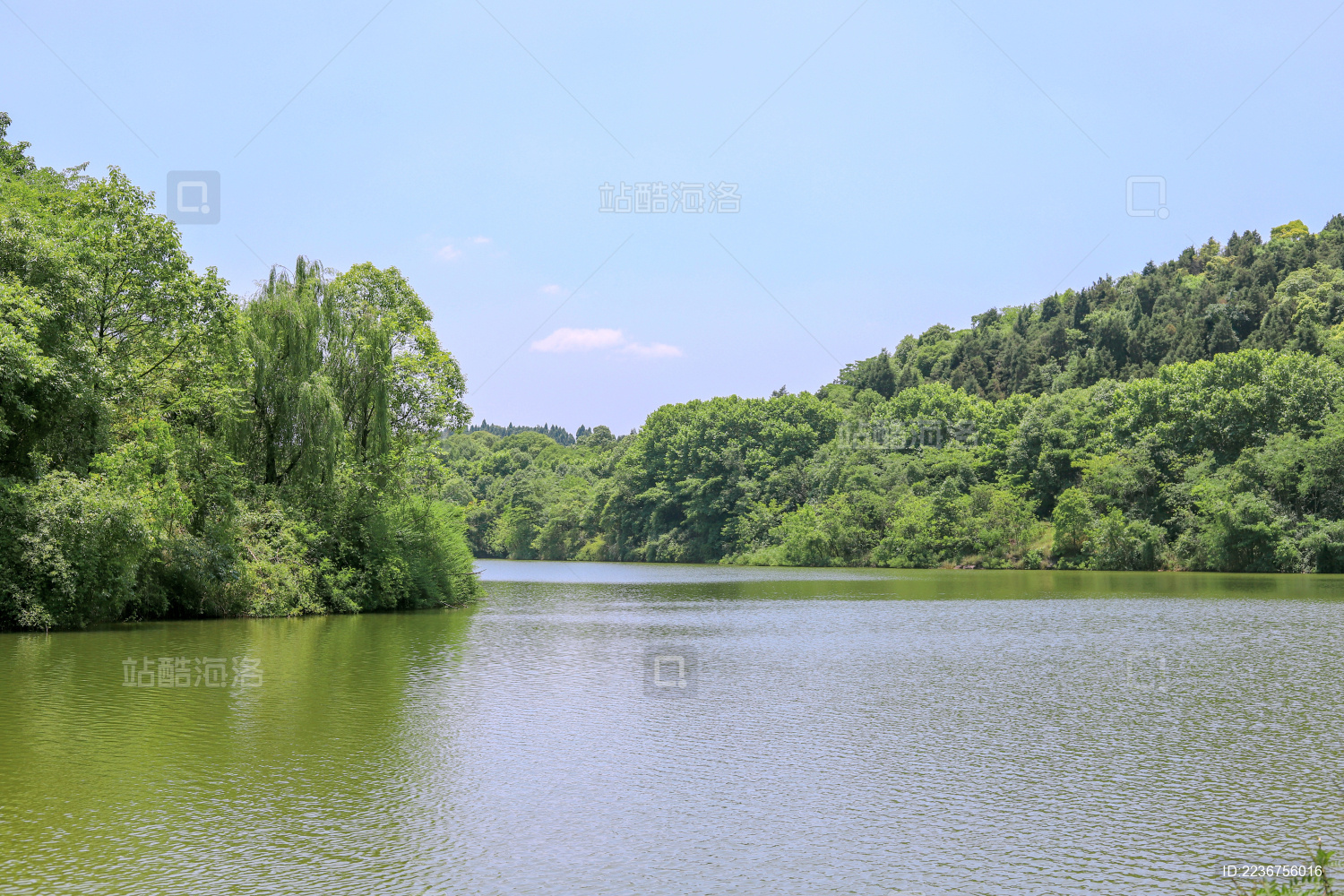 中国四川省德阳市东湖山公园自然景色