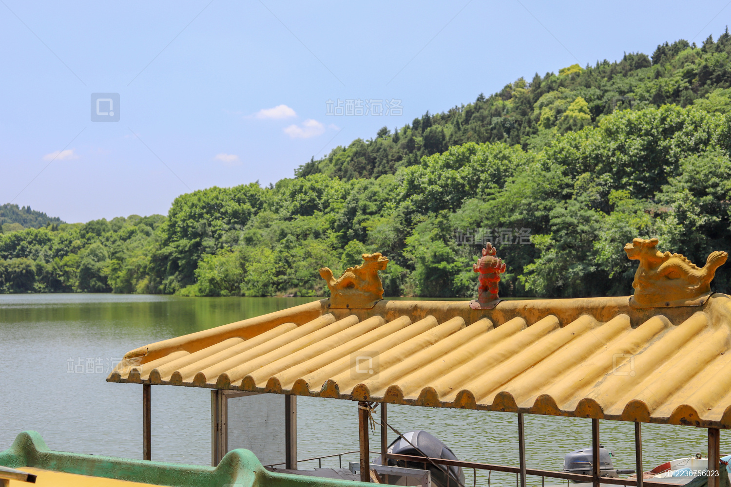 中国四川省德阳市东湖山公园的自然景色