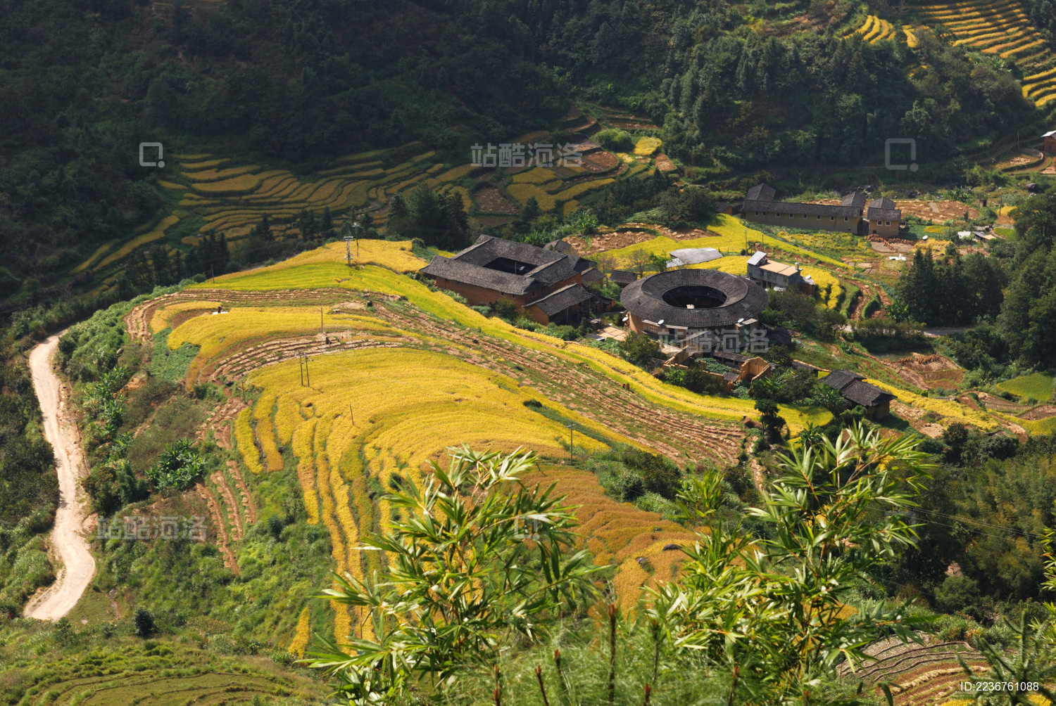 客家土楼群 中国福建省永定区湖坑镇景观