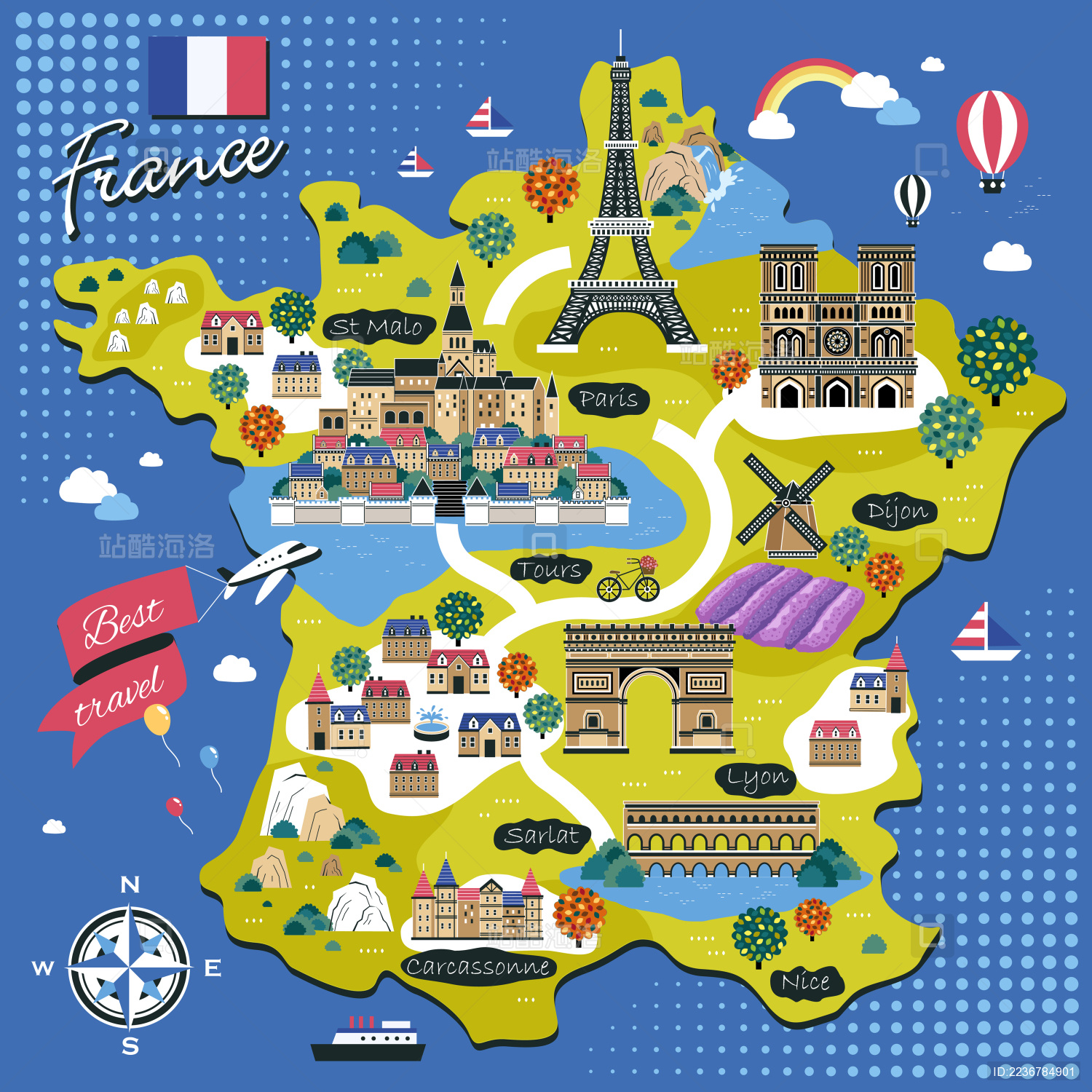 法国地图_法国地图库