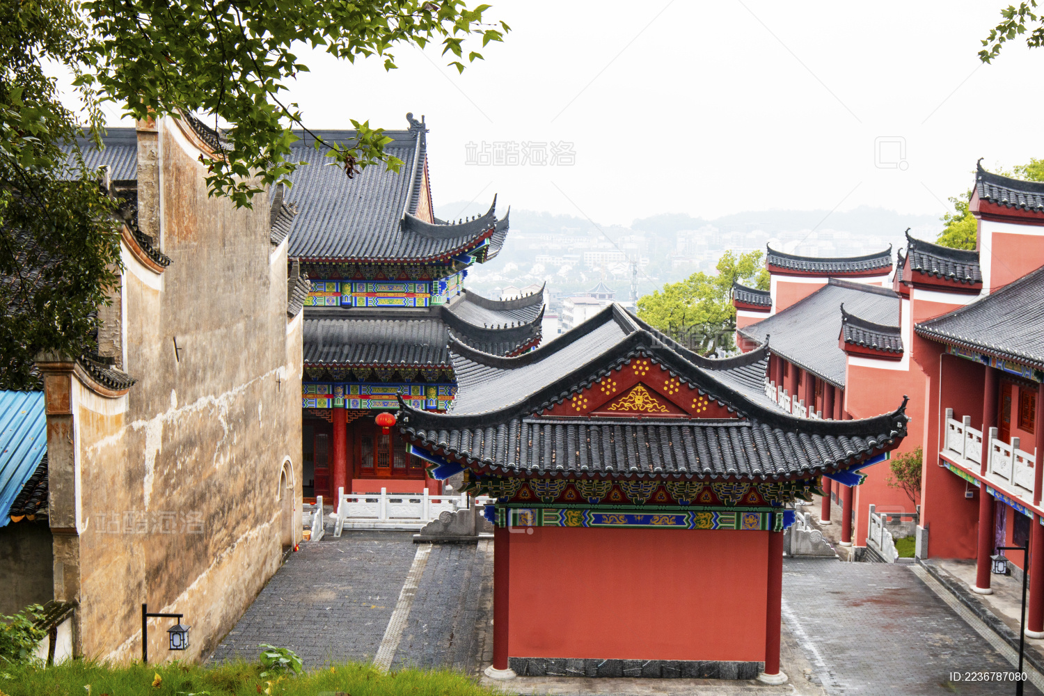 湖南永州高山寺建筑群_站酷海洛_正版图片_视频_字体_音乐素材交易