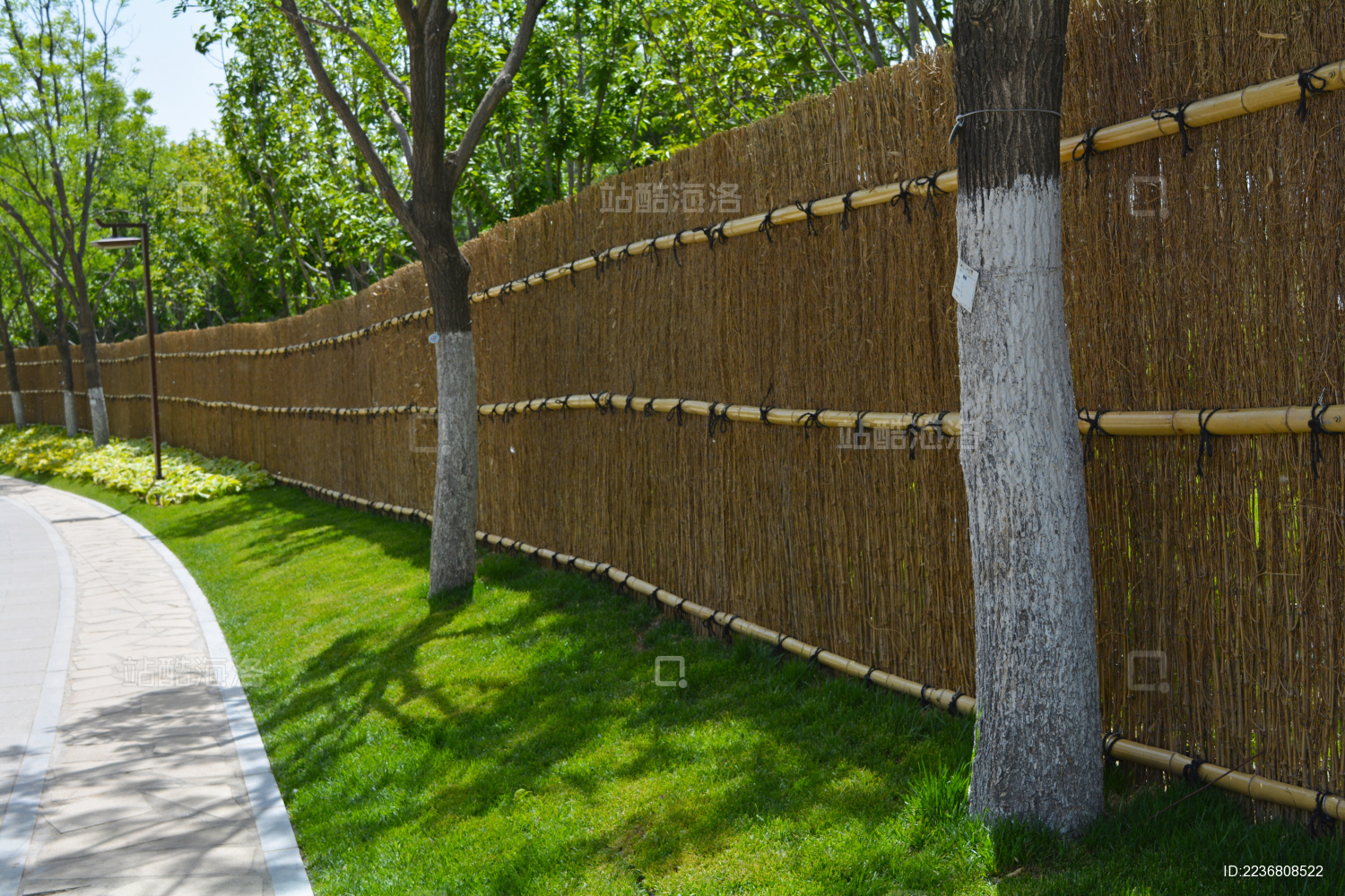 竹制品竹篱笆隔断别墅隔断花园庭院碳化防腐竹篱笆来图来样现货-阿里巴巴