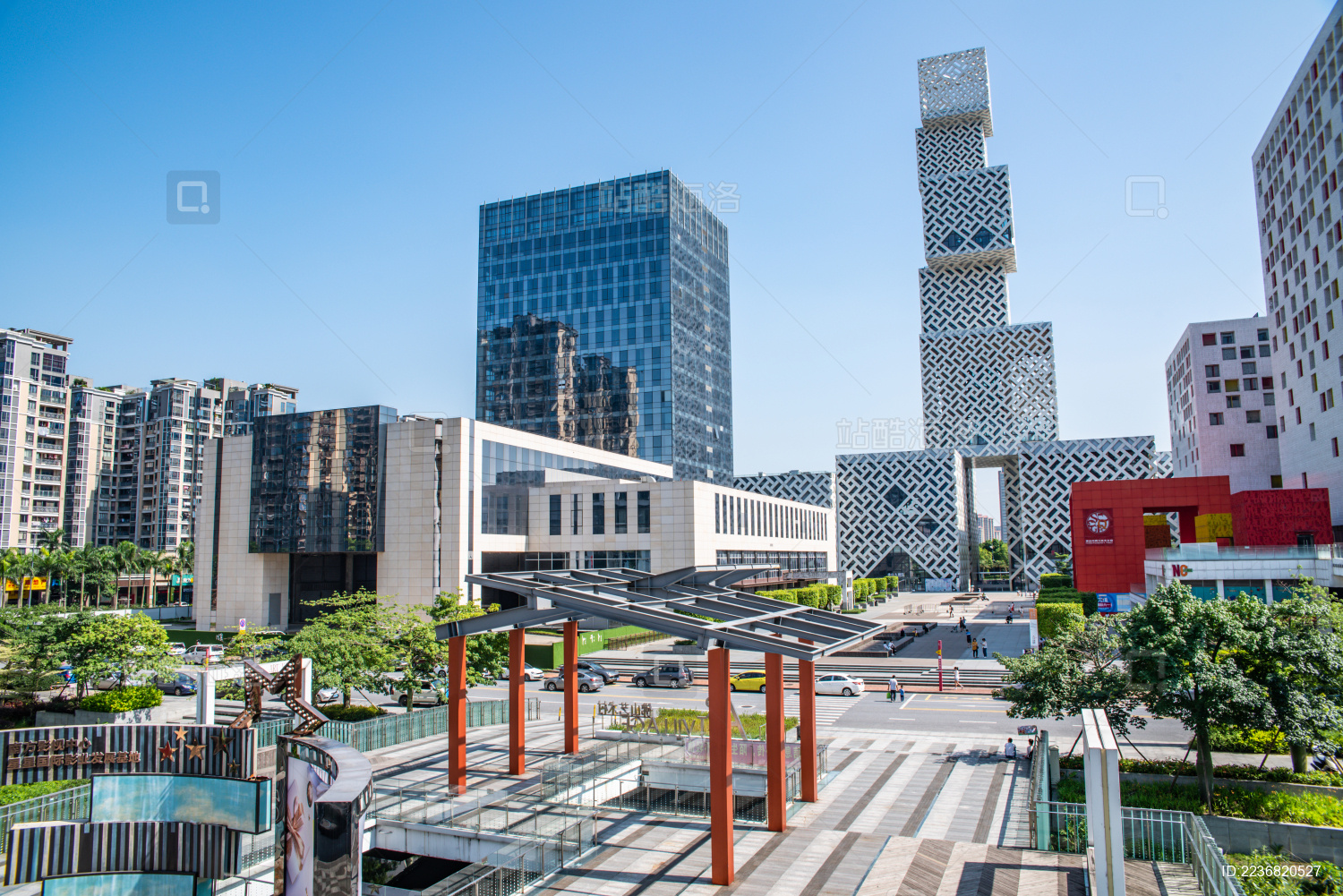 中国广东省佛山东平新城城市风光