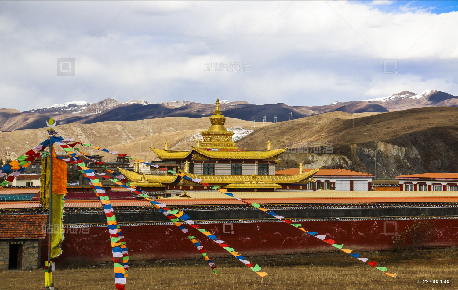 四川省甘孜藏族自治州康定塔公草原小金寺经幡