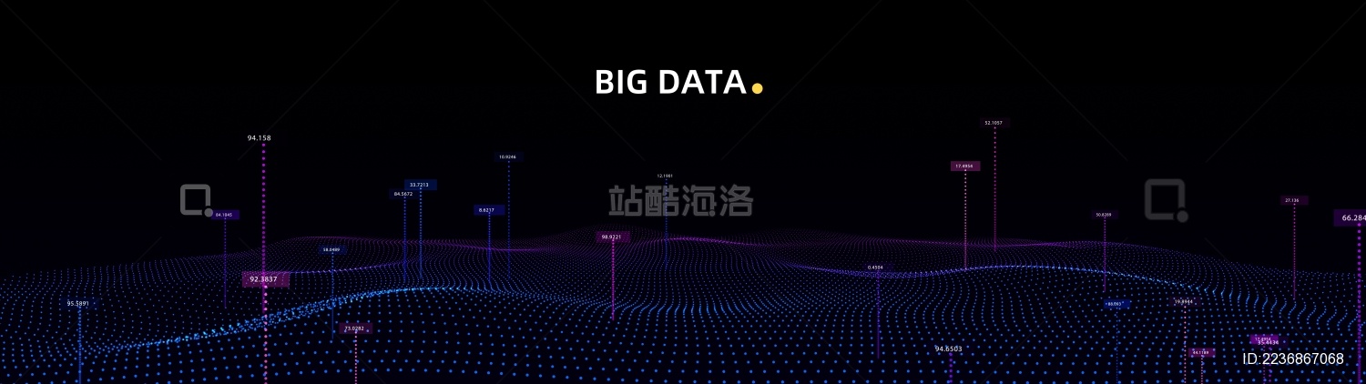 企业大数据未来抽象科技感背景图