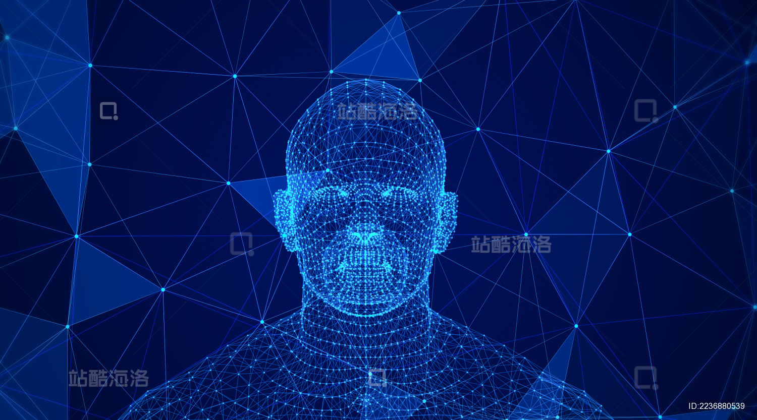AI人工智能3D男性人脸识别技术系统