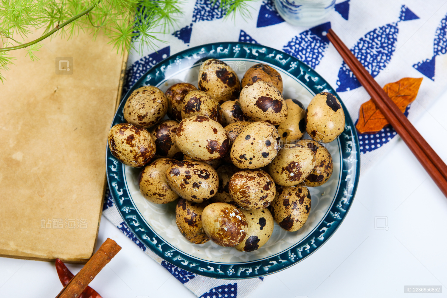 传统小吃美味营养的卤汁鹌鹑蛋