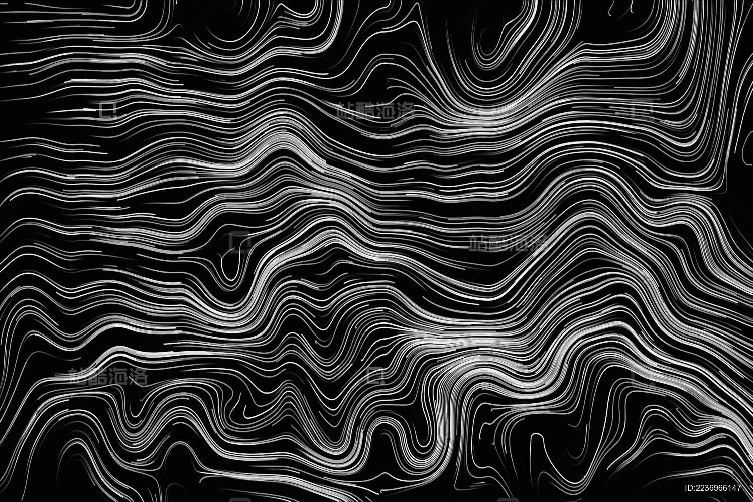 曲线波浪背景,黑色精致曲线背景,线条黑色背景图片_北极熊素材库