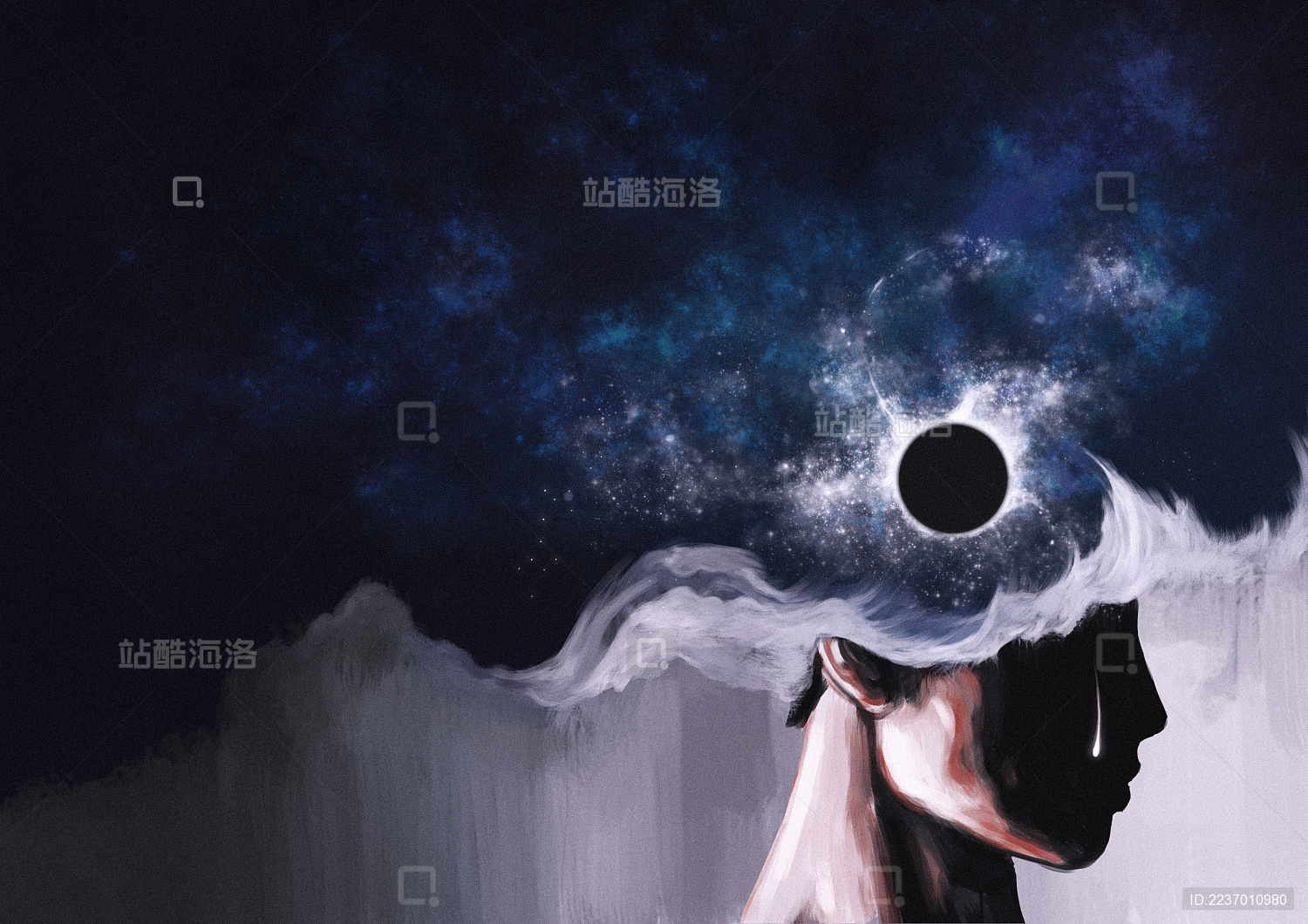 黑洞的思想和落下的流星