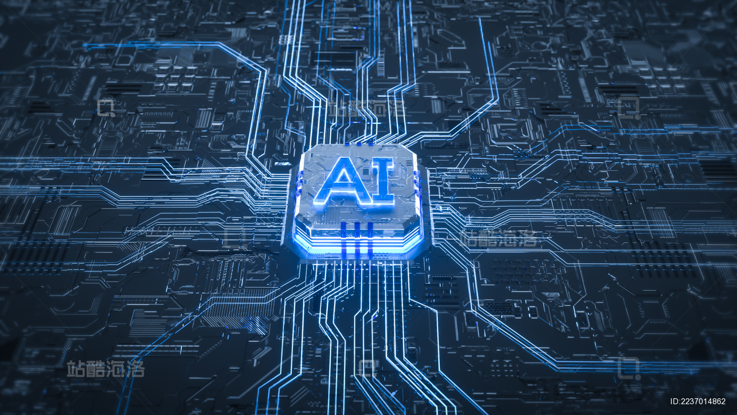 ai人工智能科技三维芯片电路