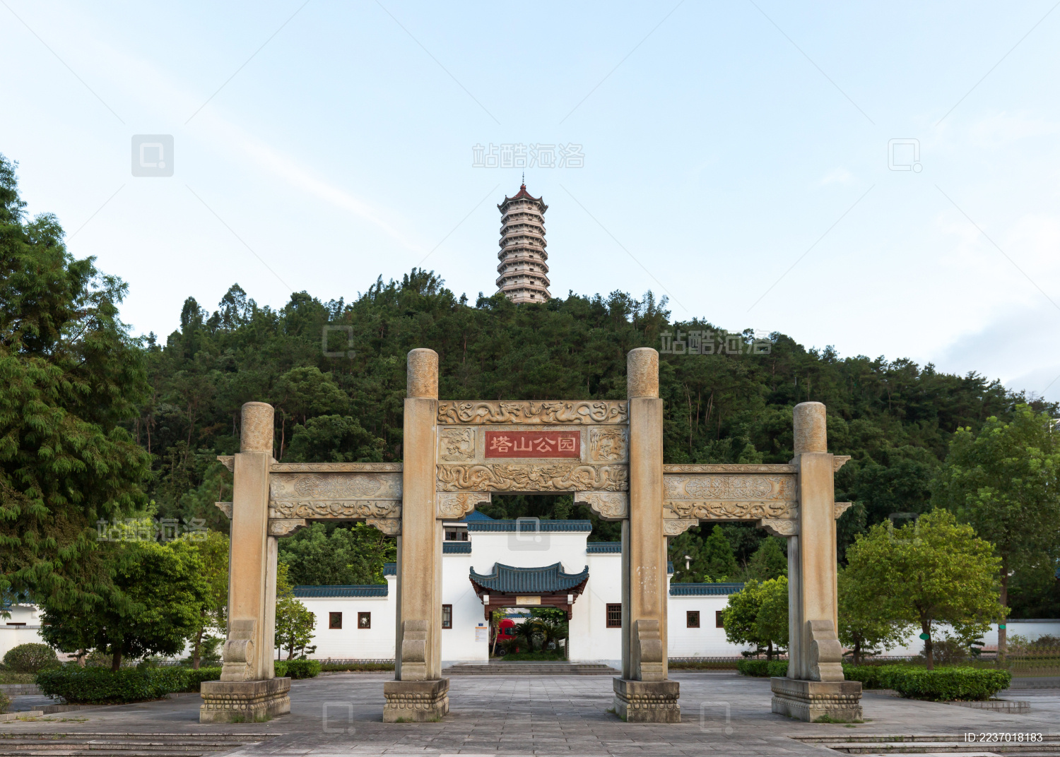 中国福建省宁德塔山公园夜景