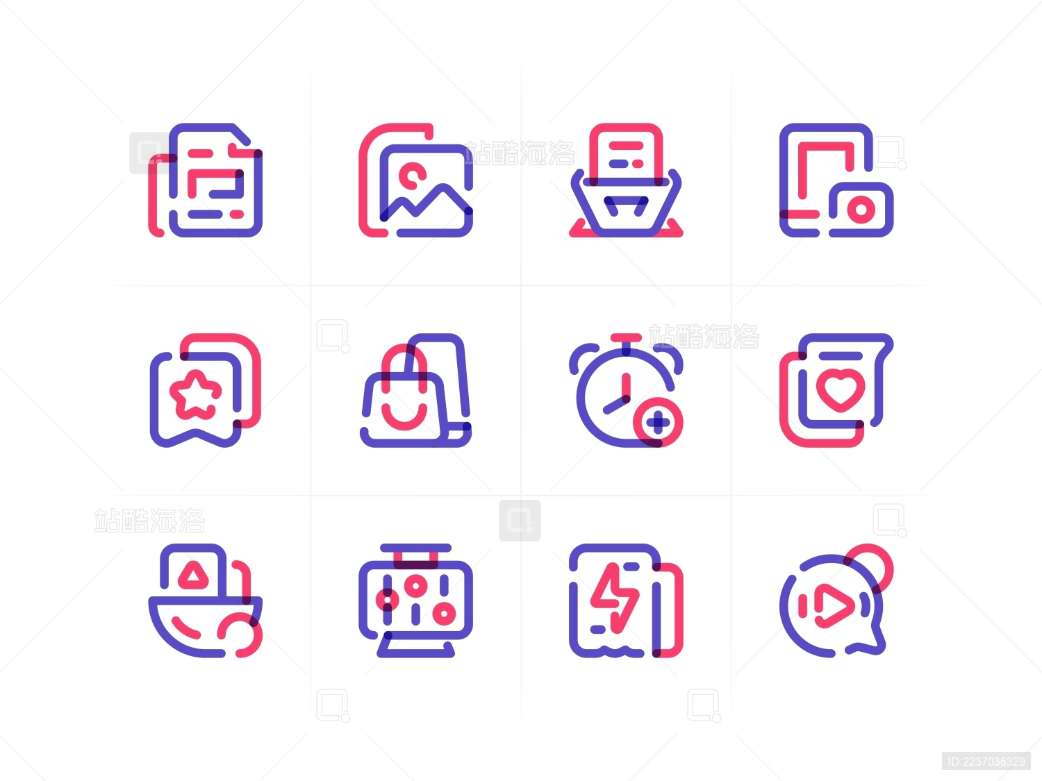 24种风格工具类图标系列