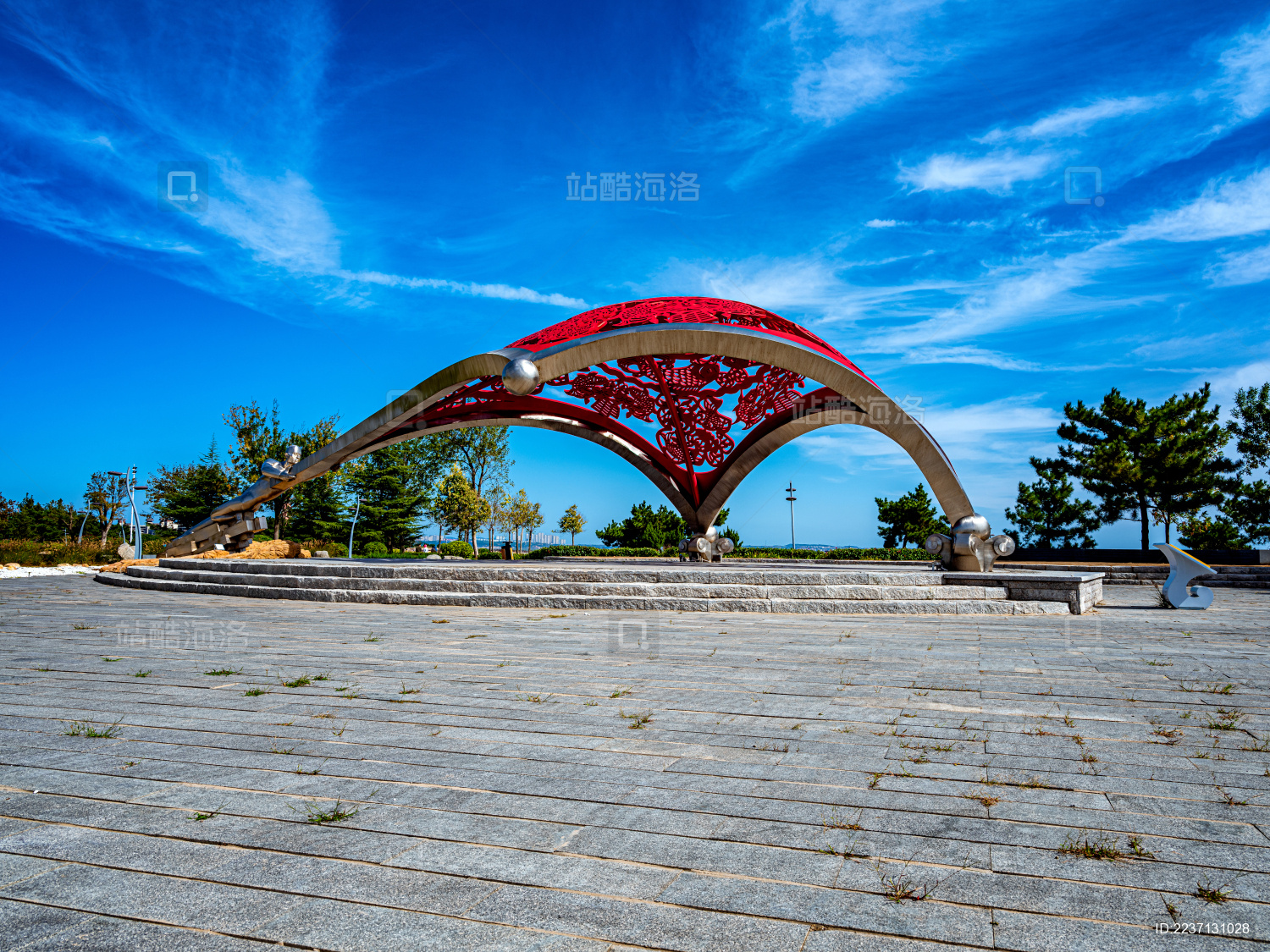 中国山东威海市荣成滨海公园景观