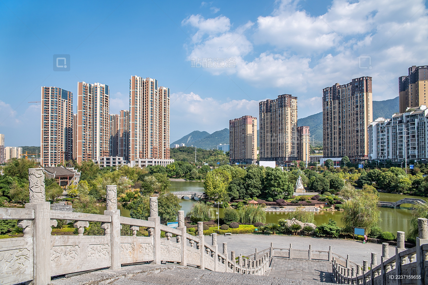 中国湖南省郴州市城市建筑风光  