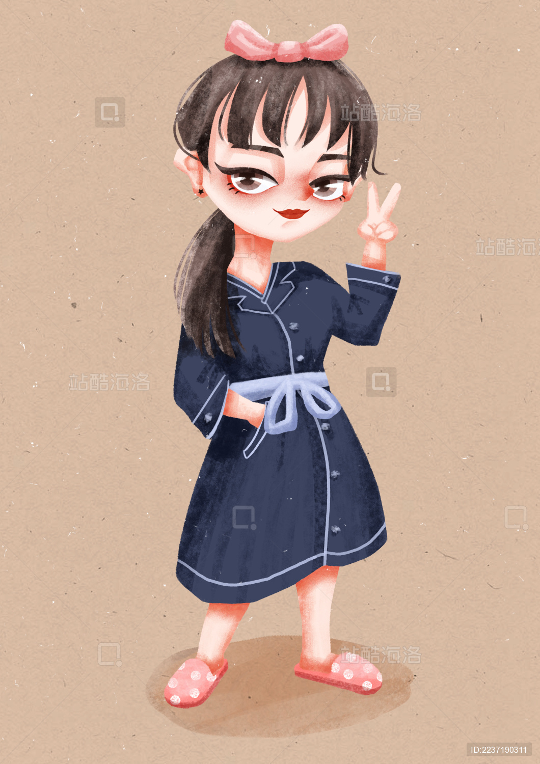 Q萌可爱人物插画