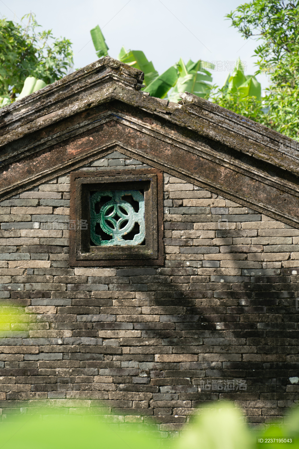 海南潮汕传统老宅青砖瓦房